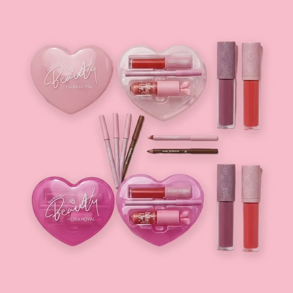 Kit de maquiagem coração