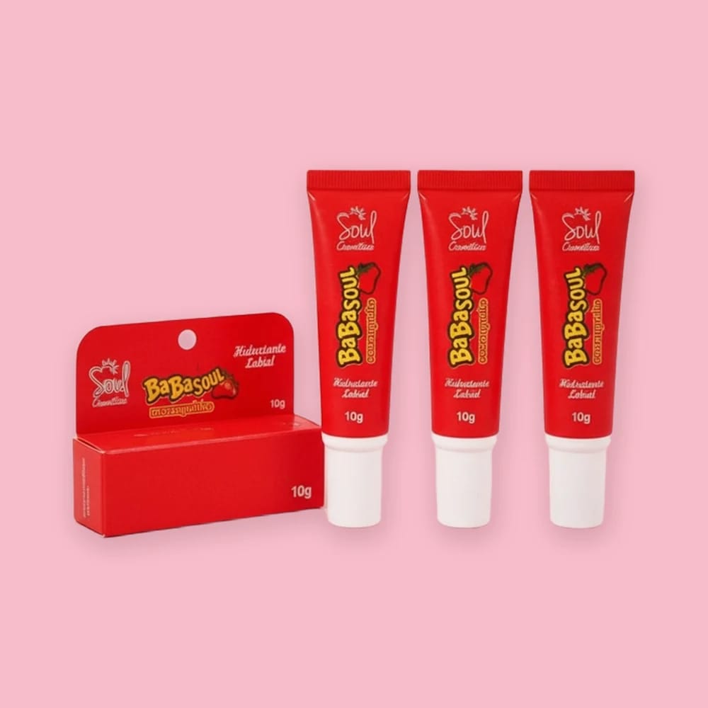 Hidratante labial BabaSoul moranguinho 10g